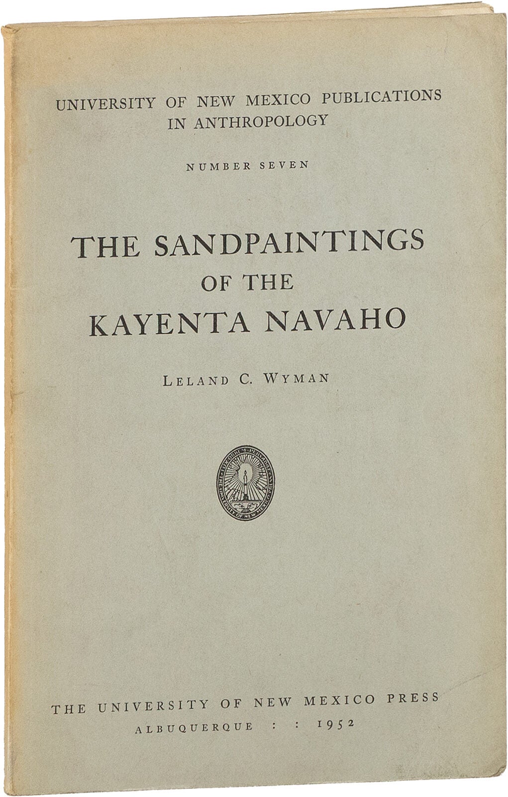 The Sandpaintings of the Kayenta Navaho: an analysis of the Louisa Wade ...