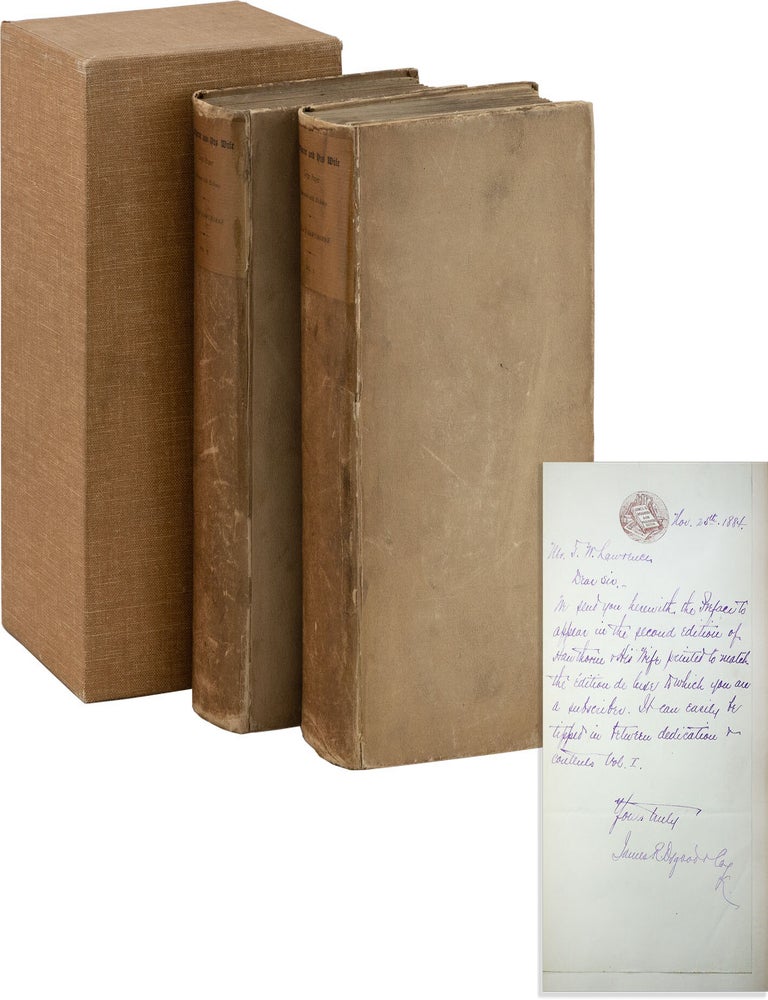 Nathaniel Hawthorne and His Wife. A Biography by Julian Hawthorne [Large Paper Edition. Julian HAWTHORNE.