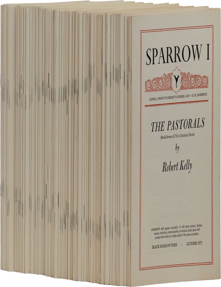 Sparrow 1-72 [Complete Set. Charles BUKOWSKI, Michael McClure, Paul Bowles, Gerard Malanga, contributors.