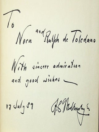 Wedemeyer Reports! [Inscribed to Ralph de Toledano]