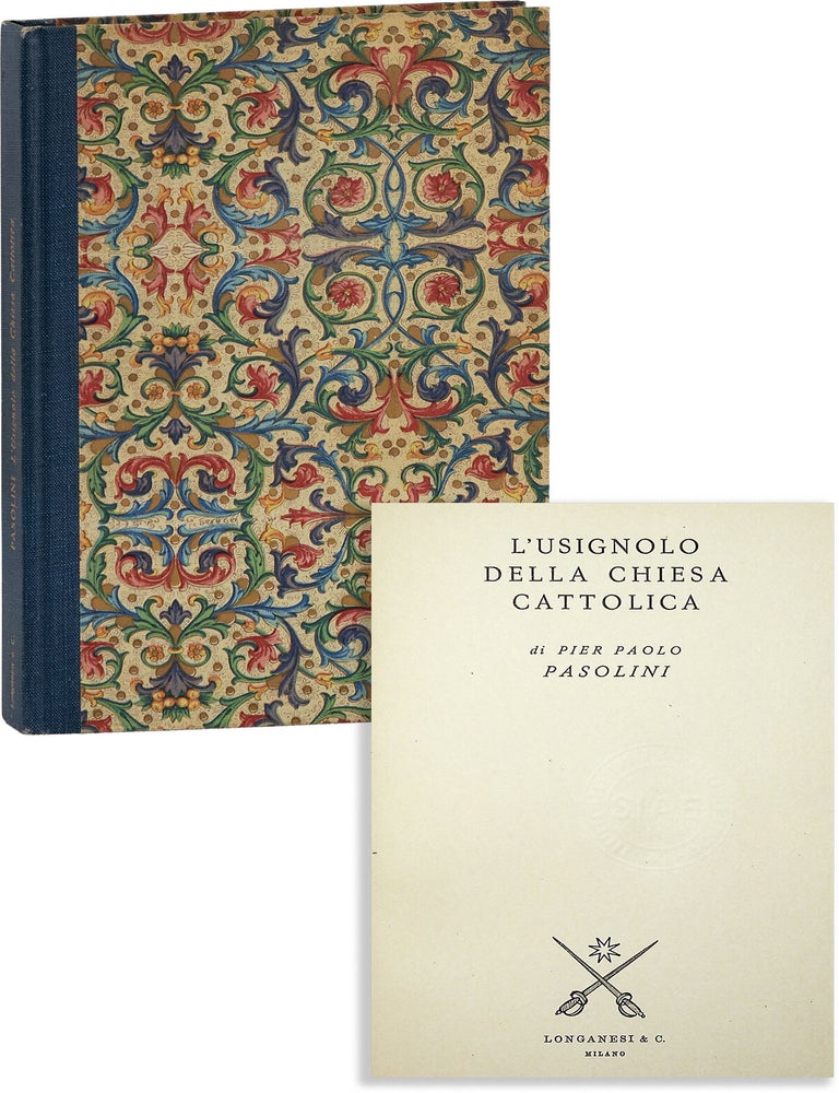 L'Usignolo Della Chiesa Cattolica. Pier Paolo PASOLINI.