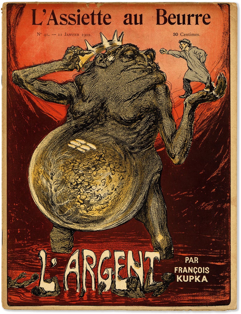 L'Assiette au Beurre - No.41: L'Argent par Fran&ccedil;ois Kupka (11 Janvier, 1902. Franti&scaron;ek KUPKA, artist.
