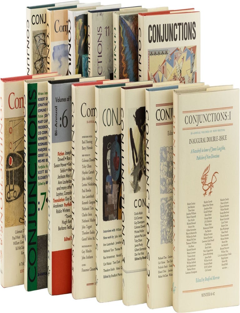 Conjunctions: Bi-Annual Volumes of New Writing - Nos.1-14. Bradford MORROW, William S. BURROUGHS, William Vollmann, David Foster Wallace, contributors.