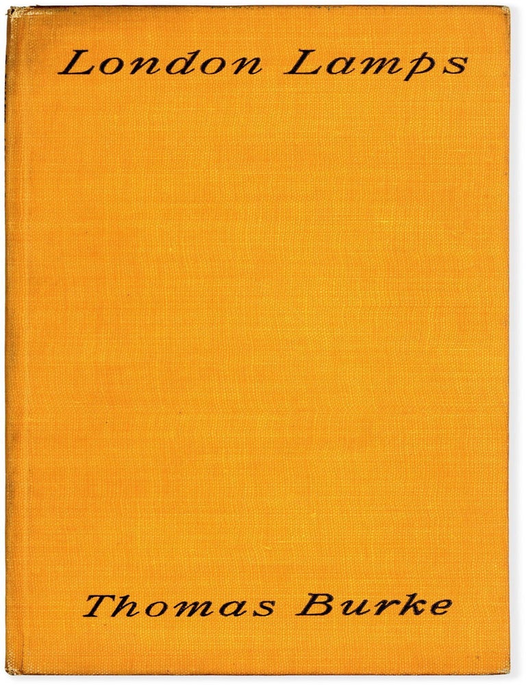 Item #87443] London Lamps. Thomas BURKE