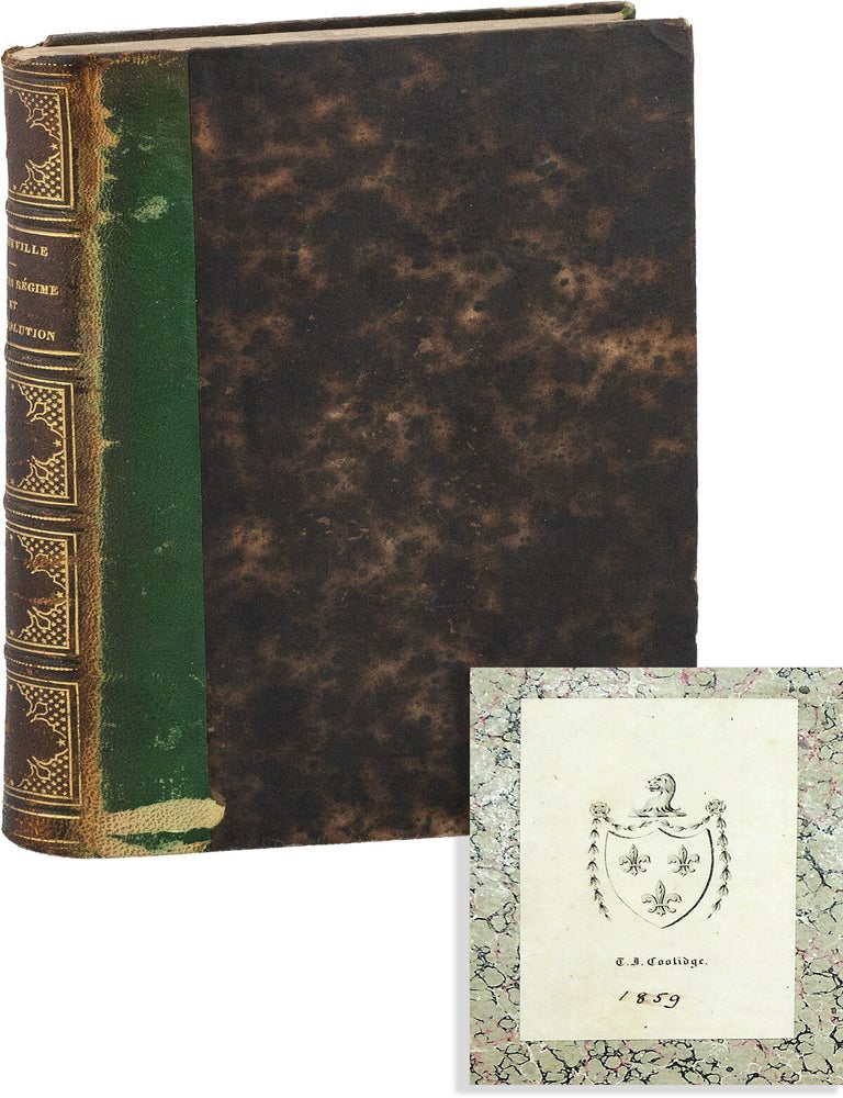 L'Ancien R&eacute;gime et La R&eacute;volution. Troisi&egrave;me &Eacute;dition. Alexis de TOCQUEVILLE.