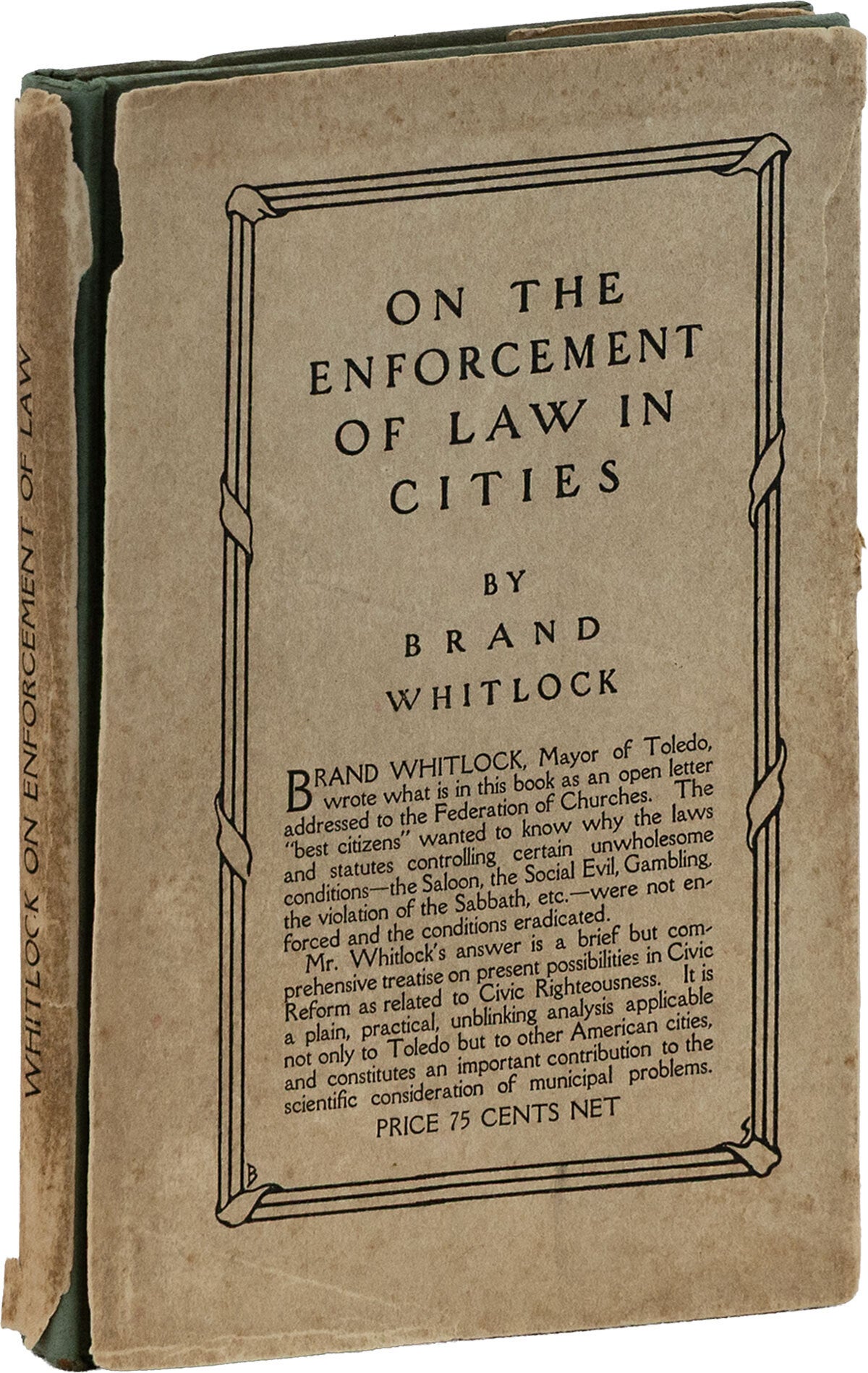 On the Enforcement of Law in Cities | LAW, Brand WHITLOCK