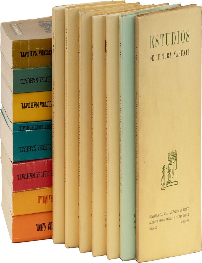 Estudios de Cultura Nahuatl - Vols.1-14 + Index. MEXICO, Angel Maria GARIBAY K., Miguel Le&oacute;n-Portilla, Alfredo L&oacute;pez Austin.