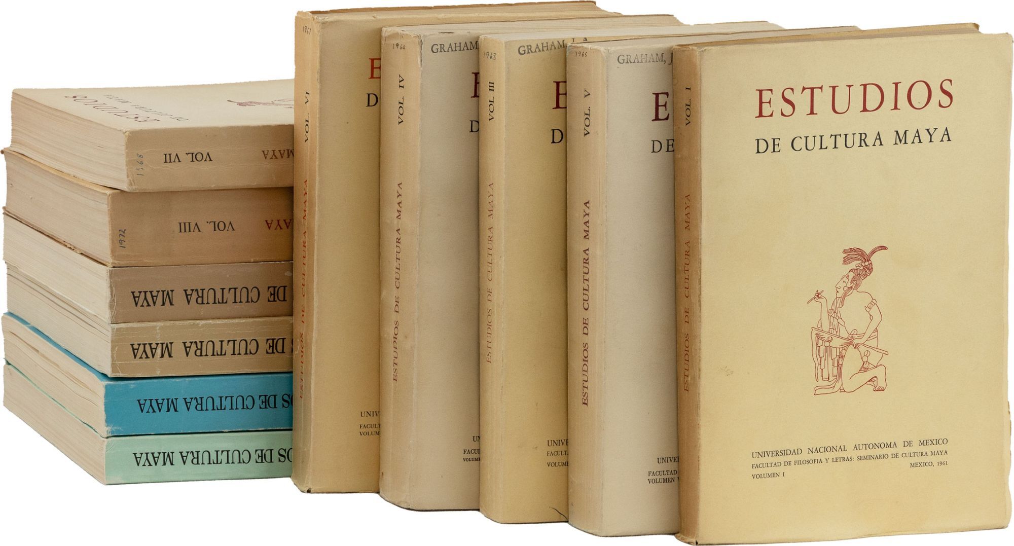 [Item #87665] Estudios de Cultura Maya - Vols.I, III-XII (1961-1979). MEXICO, Alberto Ruz LHUILLIER.