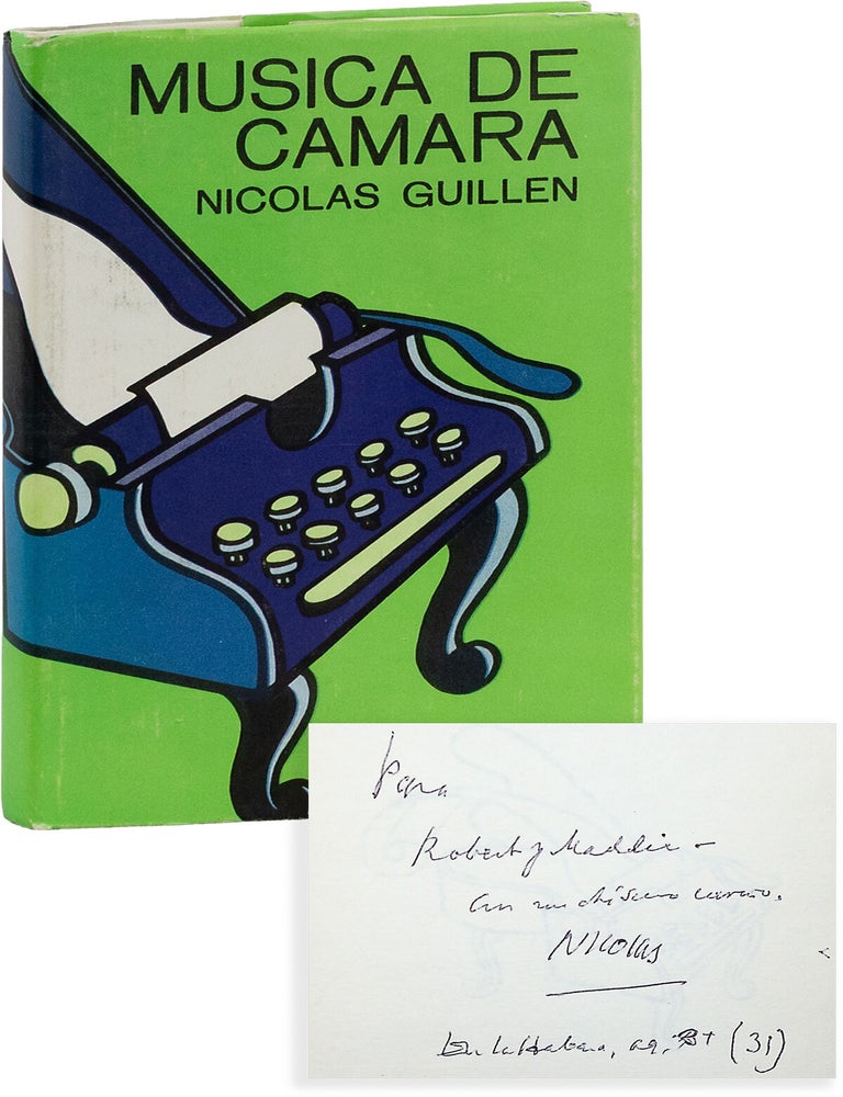 Musica de Camara [Inscribed to Roberto M&aacute;rquez. Nicol&aacute;s GUILL&Eacute;N, Alfredo ROSTGAARD, poems, illustrations.