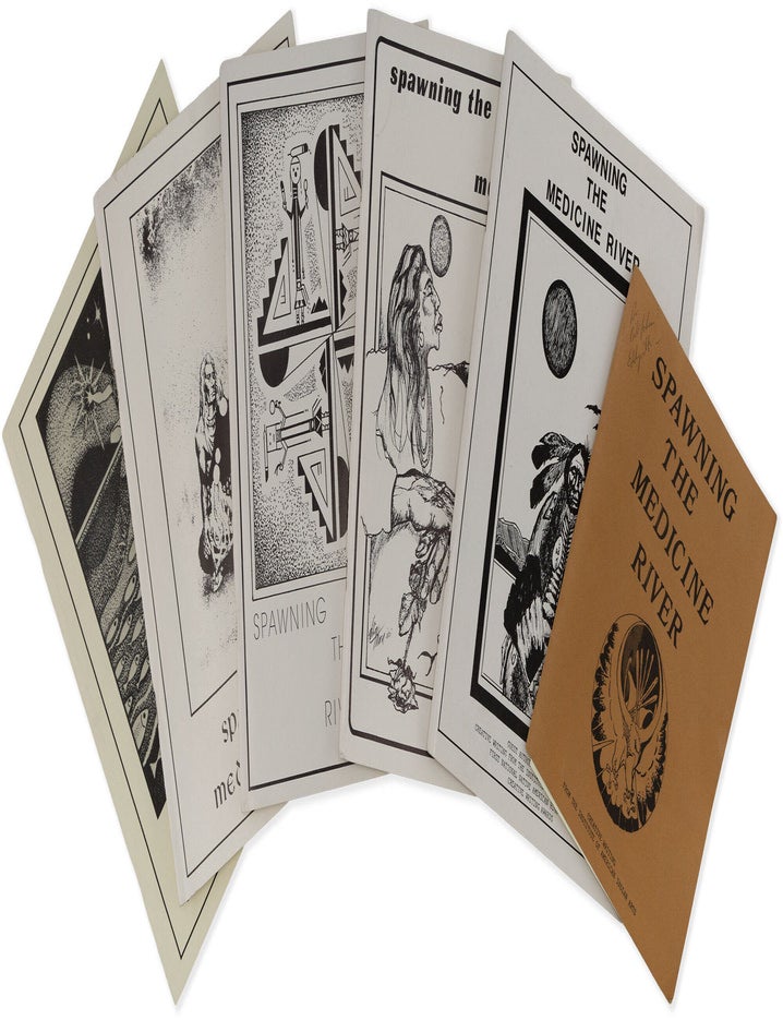 Spawning the Medicine River [Volumes 1-7. Phillip Jr. FOSS, Chaz Nahgahnub Owayne Holiday, Alma Free Sherwood Begay, contrib.