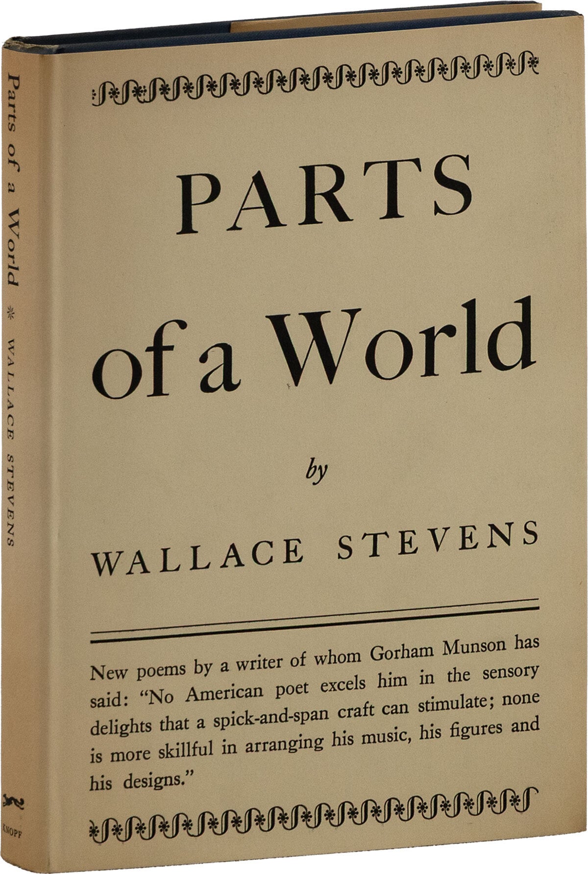 [Item #88053] Parts of a World. POETRY, Wallace STEVENS.