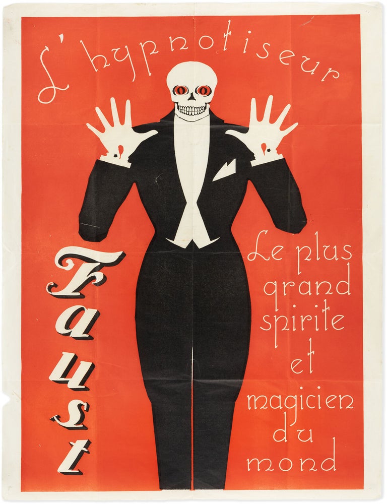Poster: Faust &ndash; L'Hypnotiseur, Le Plus Grand Spirite et Magicien Du Mond. MESMERISM.