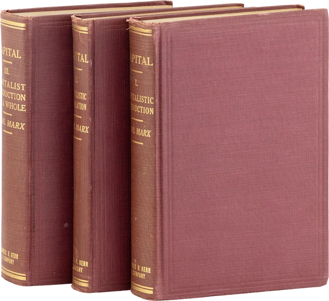 [Item #88360] Capital; I: Capitalistic Production; II: Capitalistic Circulation; III: Capitalist Production as A Whole. Karl MARX.