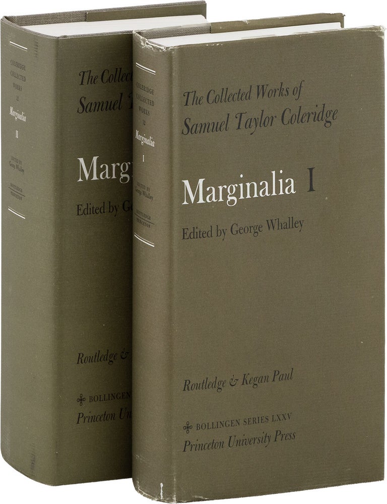 Marginalia - Volumes I and II (Abbt to Byfield [with] Camden to Hutton. Samuel Taylor COLERIDGE, George WHALLEY, text.