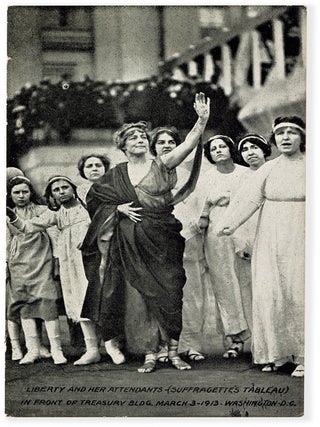 Six Original Postcard Views of the Washington, D.C. Suffragette's Parade, March 3rd, 1913