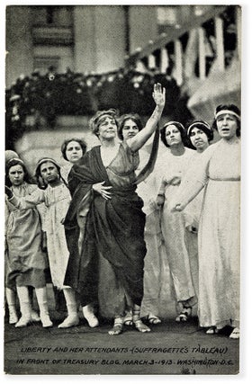 Six Original Postcard Views of the Washington, D.C. Suffragette's Parade, March 3rd, 1913