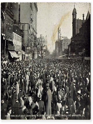 Six Original Postcard Views of the Washington, D.C. Suffragette's Parade, March 3rd, 1913
