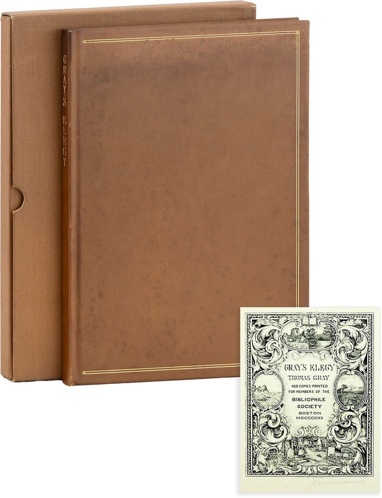 Gray's Elegy [Signed Plate Illustrations. Thomas GRAY, Arthur N. MacDonald, W H. W. Bicknell, poem, illustrations.