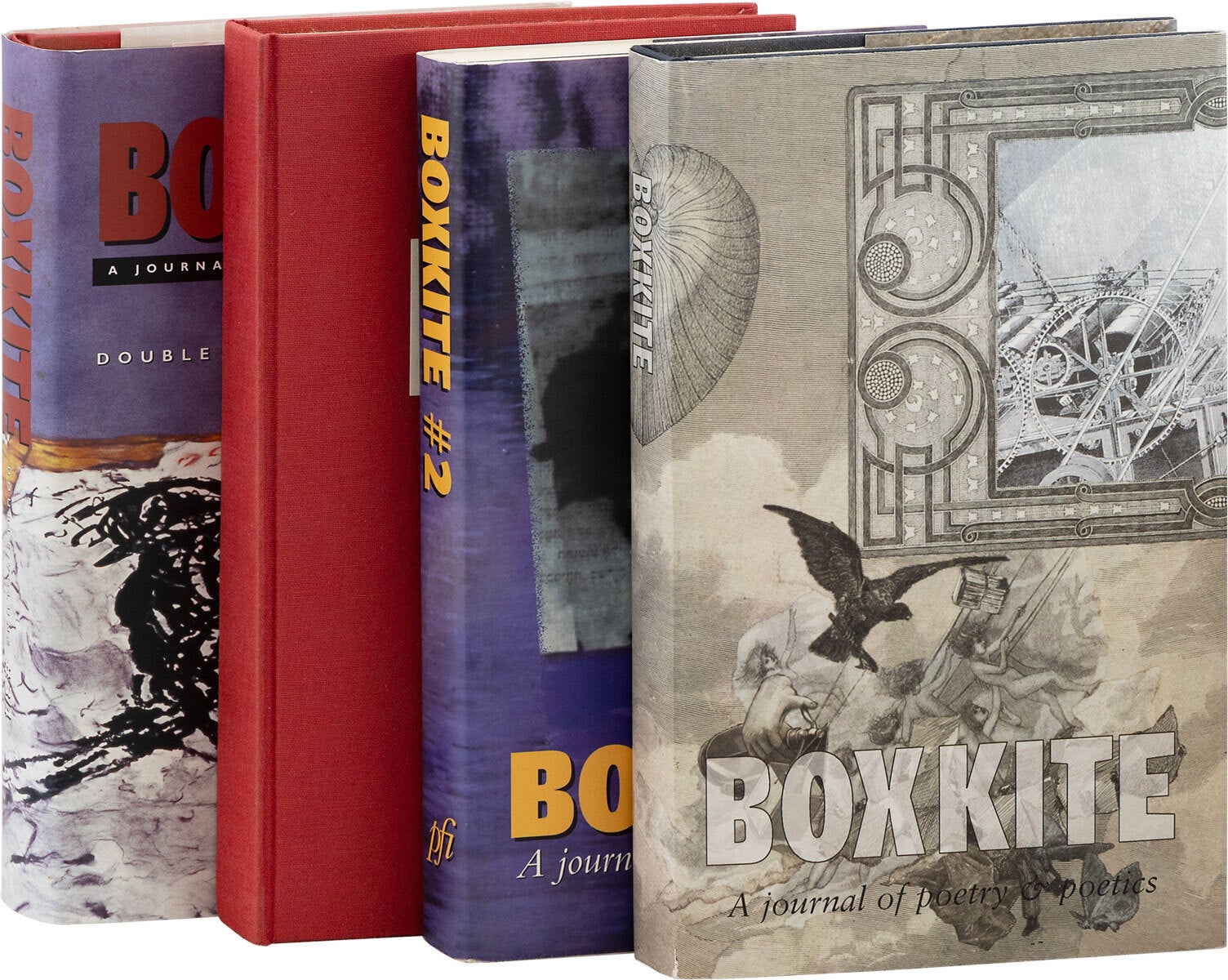 [Item #89263] Boxkite: A Journal of Poetry & Poetics; nos. 1, 2, 2, 3/4 [Four Issues]. James TAYLOR, Nathaniel Tarn Robert Creeley, James Tate, Michael Basinski, contributors.