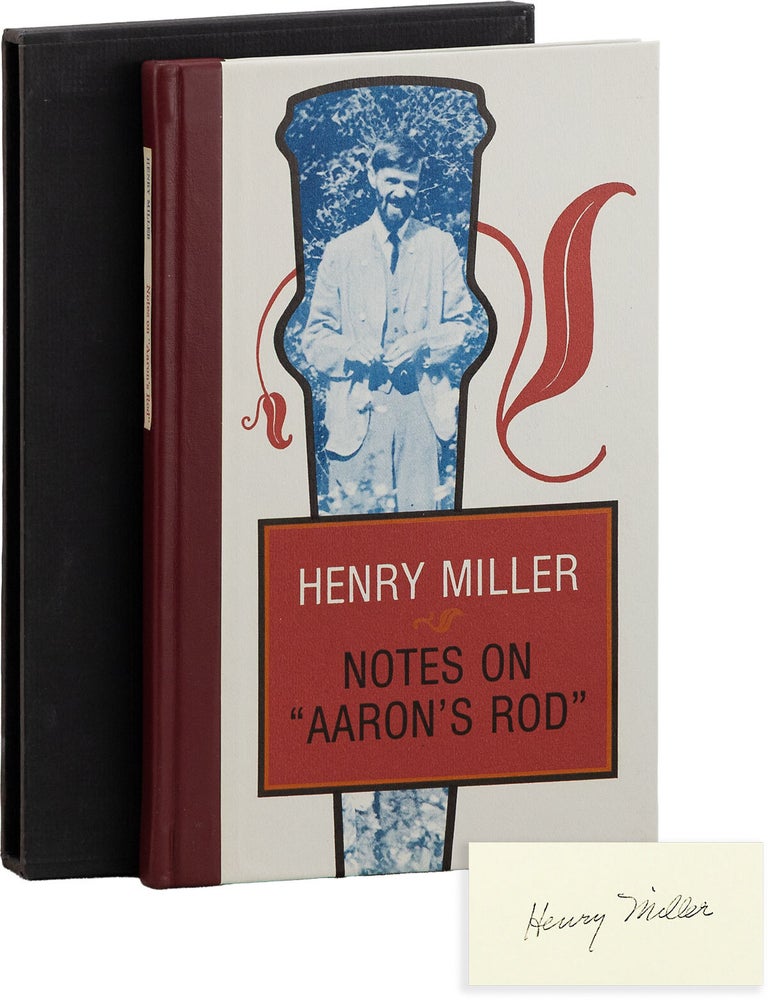 Notes on Aaron's Rod and Other Notes on Lawrence from the Paris Notebooks (Signed & Limited. Henry MILLER, ed Seamus Cooney.