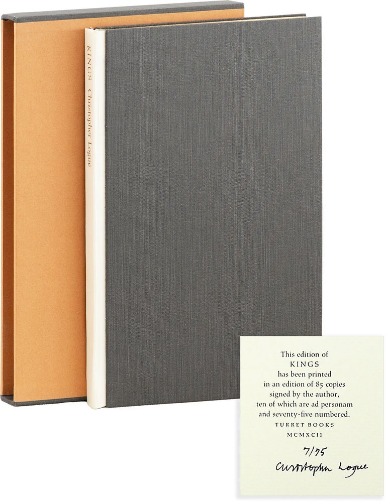 Kings. An Account of Books One and Two of Homer's Iliad. Christopher LOGUE.