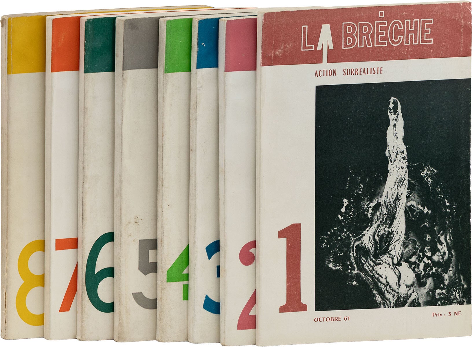 [Item #89467] La Br&ecirc;che: Action Surr&eacute;aliste [complete run of 8 issues]. SURREALISM, Andre BRETON.