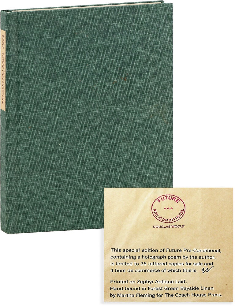 Future Preconditional. COACH HOUSE PRESS, Douglas WOOLF.