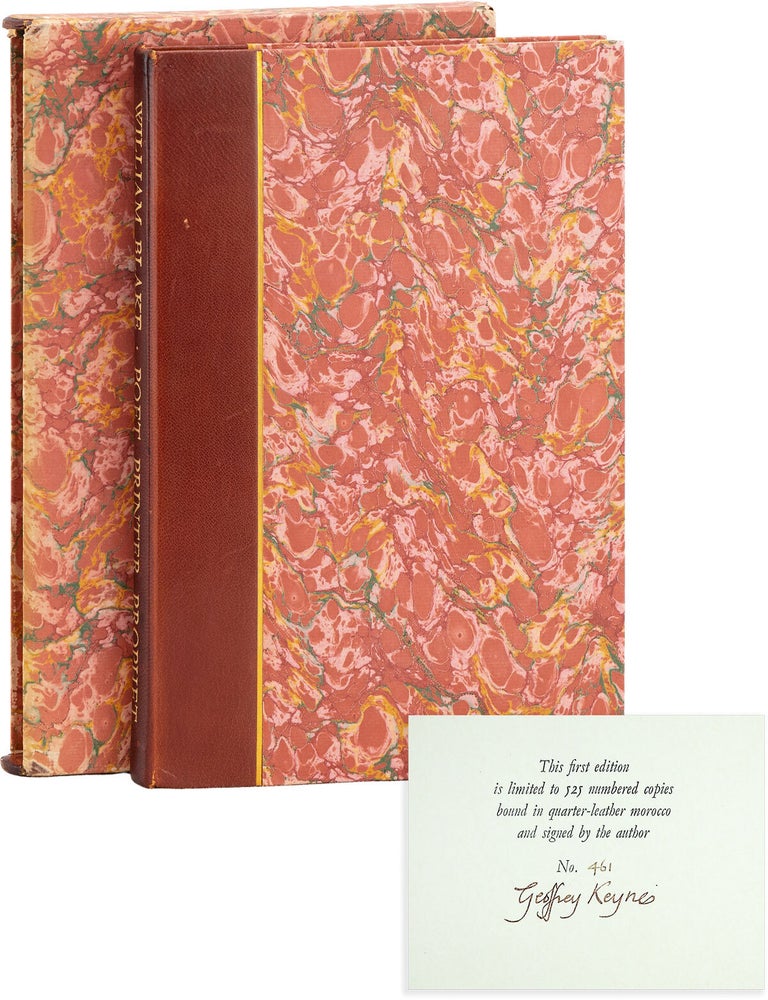 Item #89683] A Study of the Illuminated Books of William Blake: Poet, Printer, Propheet. BLAKE,...