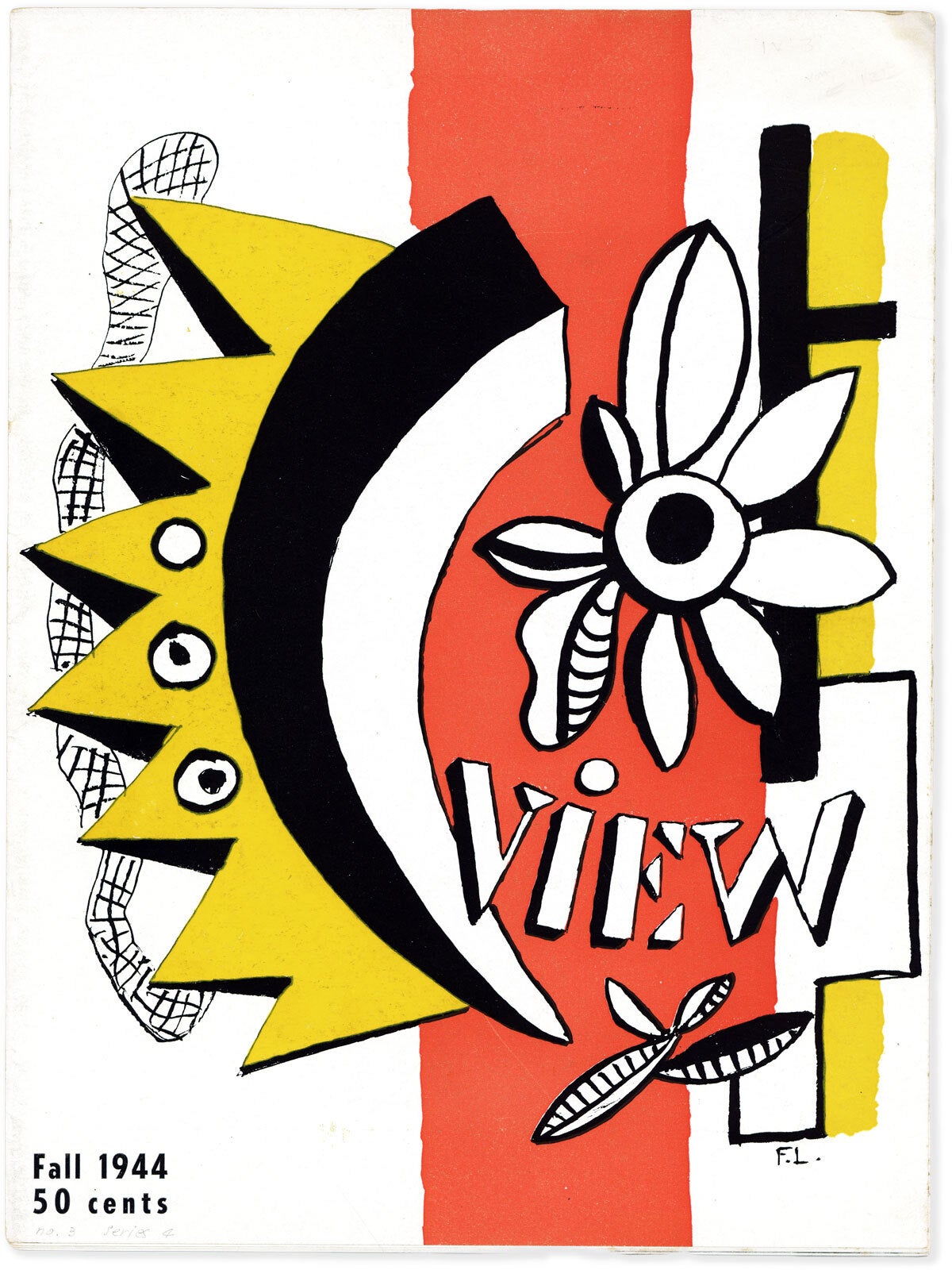 [Item #89736] View - Vol.4, No.3 (Fall, 1944). Charles Henri FORD, Fernand LEGER, cover.