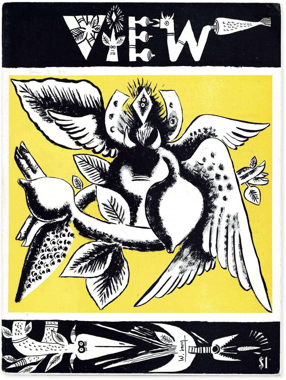 [Item #89739] View - Vol.5, No.2 (May, 1945). Charles Henri FORD, Wilfredo LAM, cover.