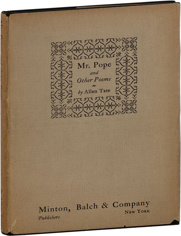 Mr. Pope and Other Poems. Allen TATE.