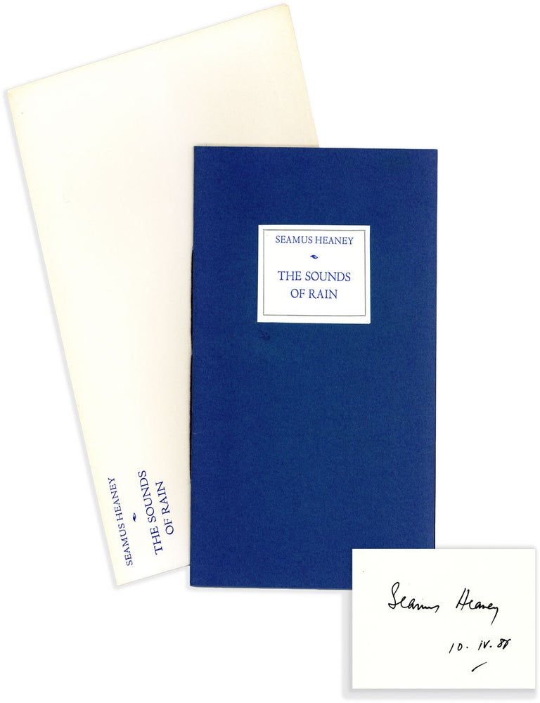 The Sounds of Rain [Signed. Seamus HEANEY.