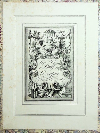 Le Mariage Du Ciel et de L'Enfer [...] suivie de Deux &Eacute;tudes sur William Blake par Daniel-Rops [Presentation Copy to Duff Cooper, British Ambassador to France]