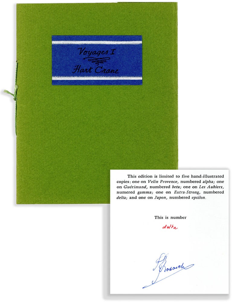 Voyages I [Limited Edition, Signed. Hart CRANE, Frederic PROKOSCH, poem, illustrations.