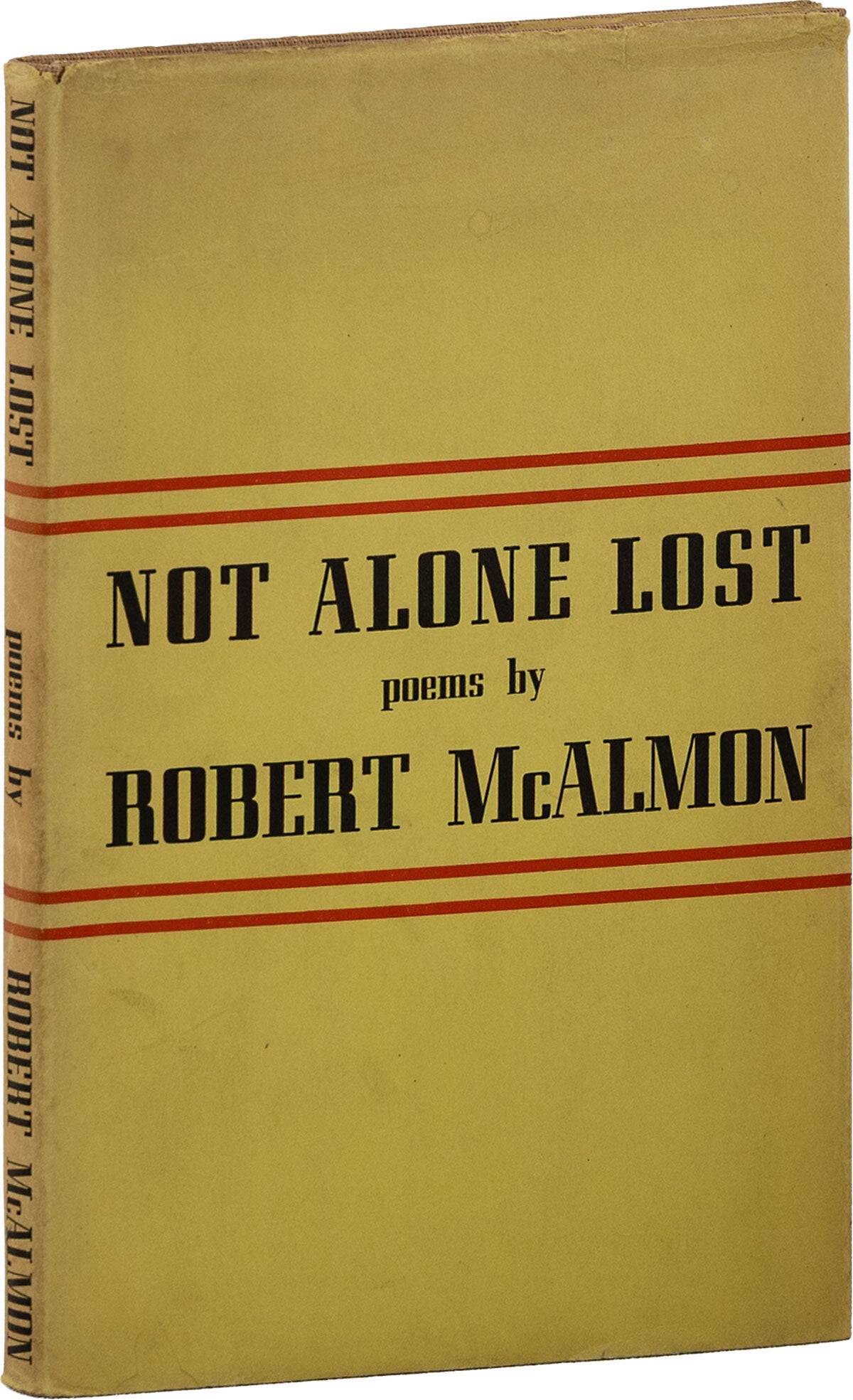 [Item #90092] Not Alone Lost. Robert McALMON.