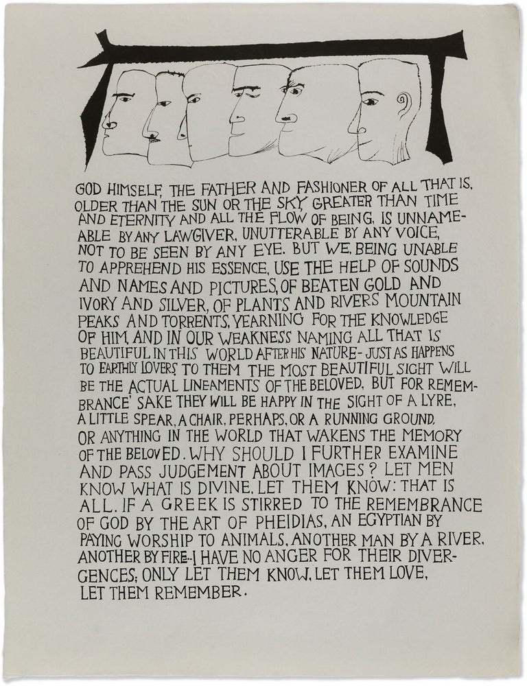 Words of Maximus. Ben SHAHN.