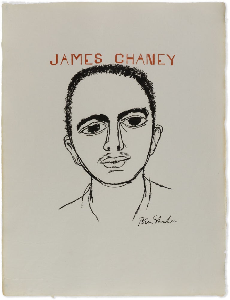 James Chaney. CIVIL RIGHTS MOVEMENT, Ben SHAHN.