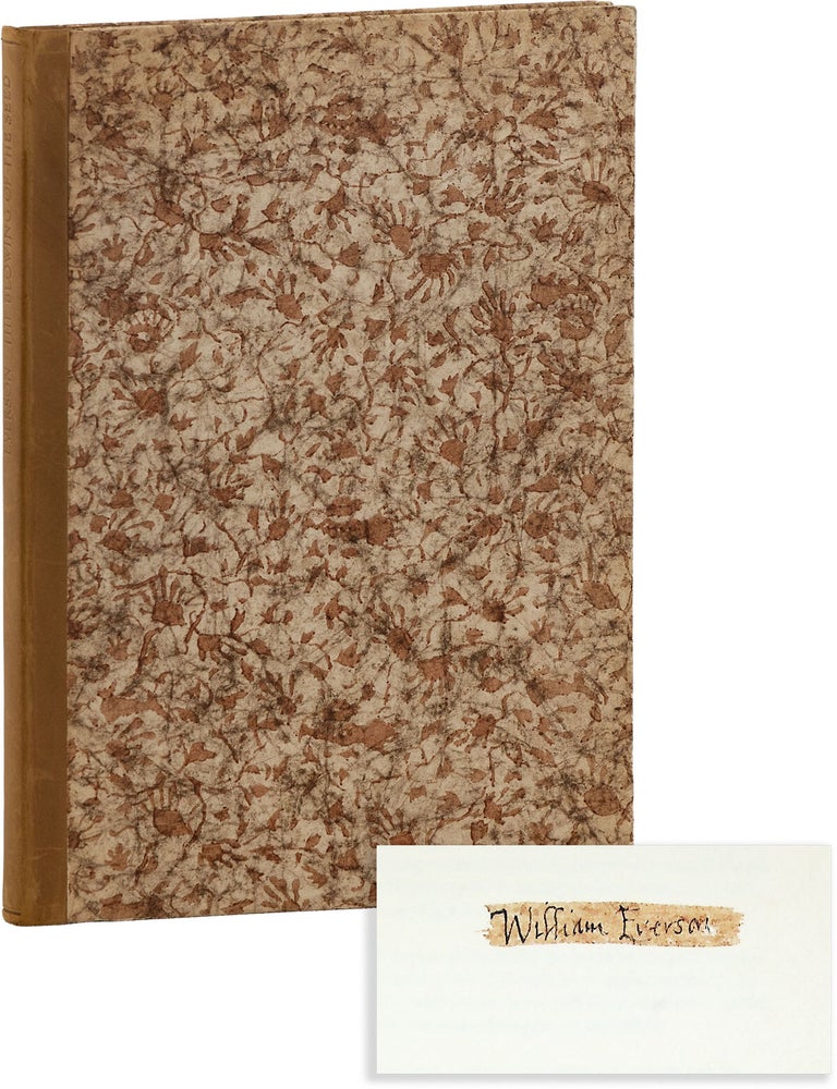 Item #90299] The Blowing of the Seed [Limited Edition, Inscribed]. William EVERSON